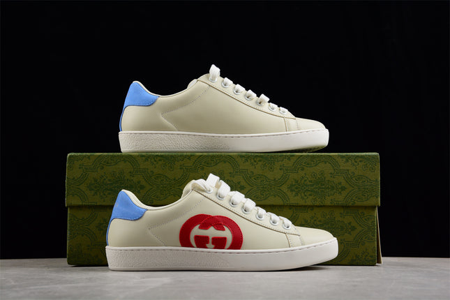 Gucci Screener Leather Sneaker – Red GG Logo