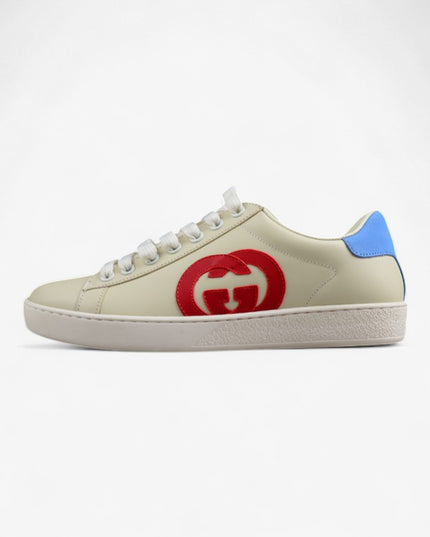 Gucci Screener Leather Sneaker – Red GG Logo