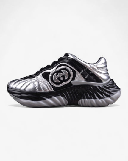 Gucci Screener Metallic Silver Sneaker