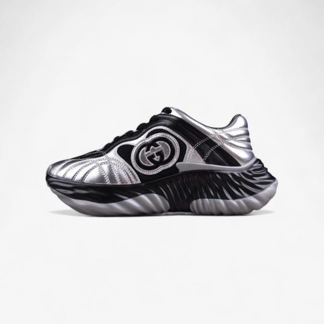 Gucci Screener Metallic Silver Sneaker