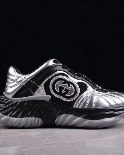 Gucci Screener Metallic Silver Sneaker
