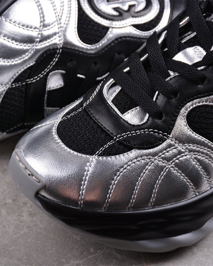 Gucci Screener Metallic Silver Sneaker