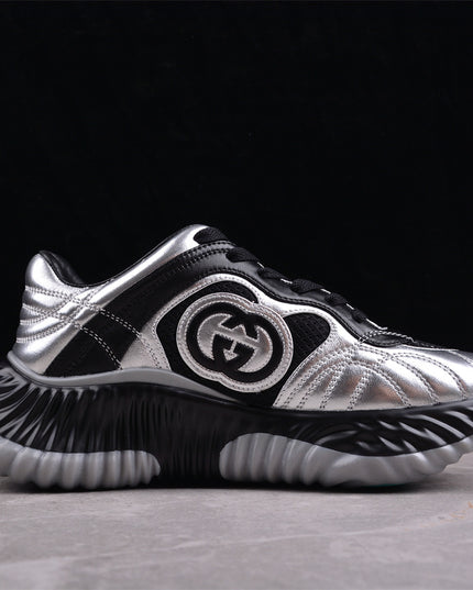 Gucci Screener Metallic Silver Sneaker