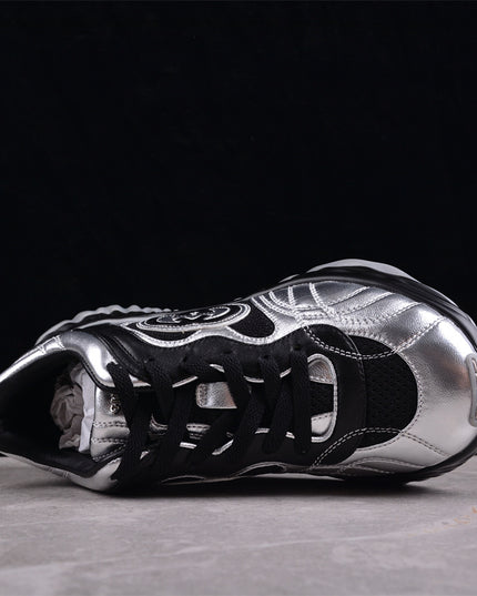 Gucci Screener Metallic Silver Sneaker