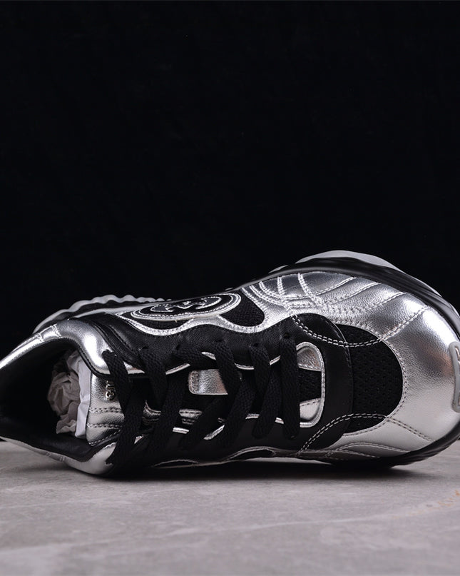 Gucci Screener Metallic Silver Sneaker