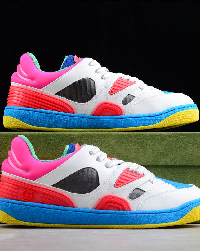 Gucci Screener Neon Pink & Blue Multicolor Sneaker