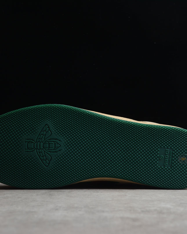 Gucci Screener Perforated Leather Sneaker – Green Web