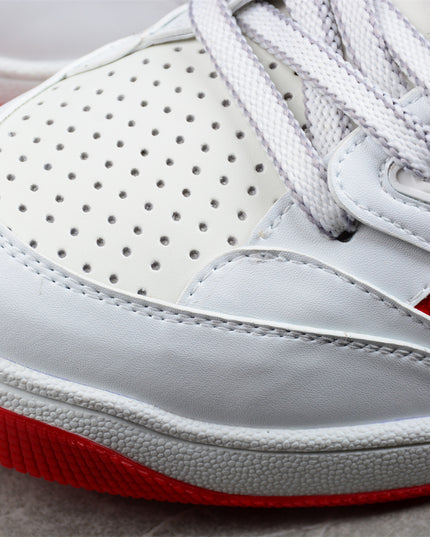 Gucci Screener White-Red Sneaker with Blue Accents