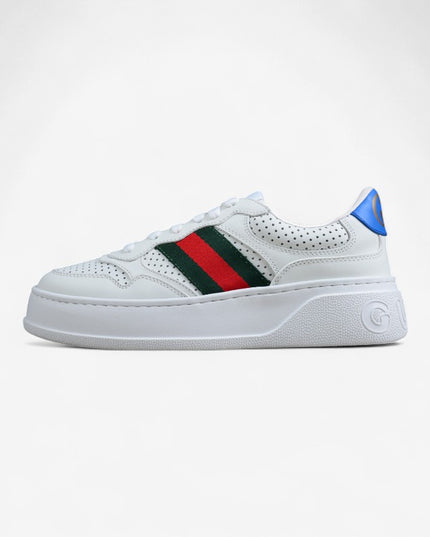 Gucci Screener White Blue High-top Sneaker Sports Casual Shoe