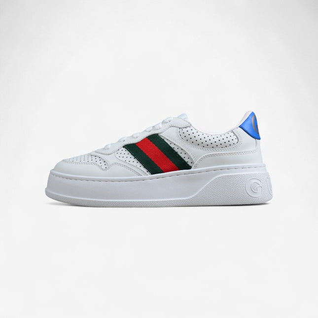 Gucci Screener White Blue High-top Sneaker Sports Casual Shoe