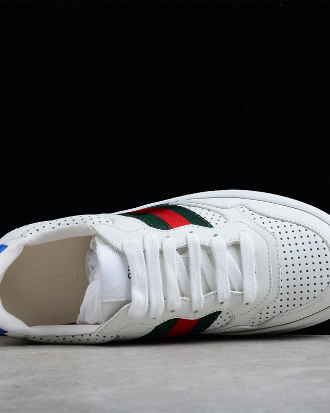 Gucci Screener White Blue High-top Sneaker Sports Casual Shoe