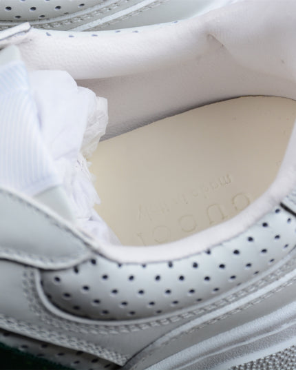 Gucci Screener White Blue High-top Sneaker Sports Casual Shoe