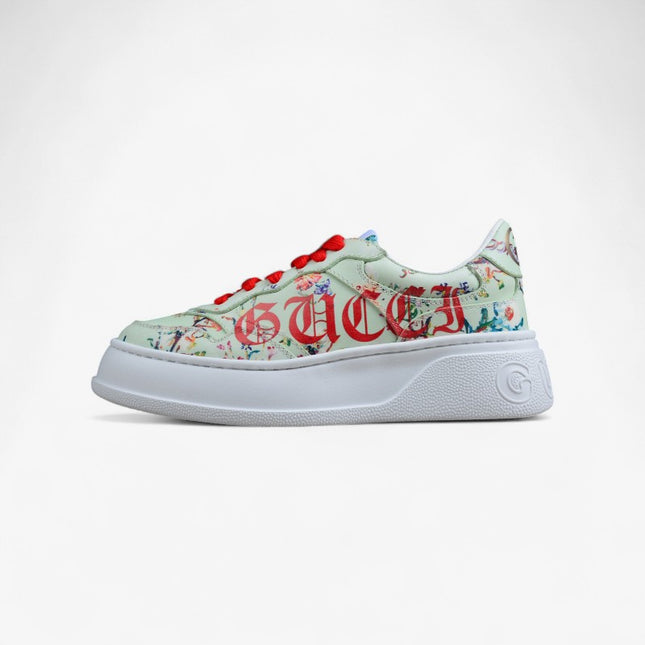 Gucci Screener White Multi-Color High-top Sneaker Sports Casual Shoe