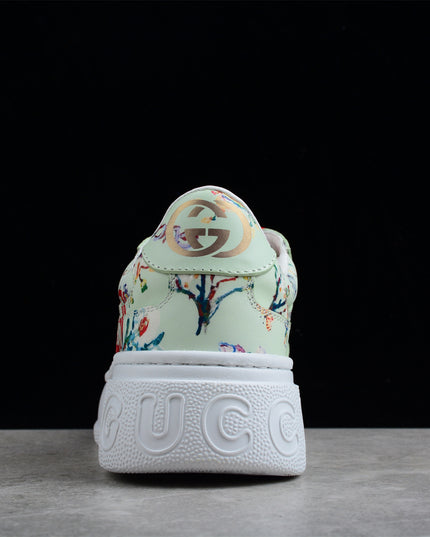 Gucci Screener White Multi-Color High-top Sneaker Sports Casual Shoe