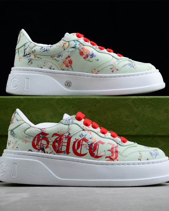 Gucci Screener White Multi-Color High-top Sneaker Sports Casual Shoe