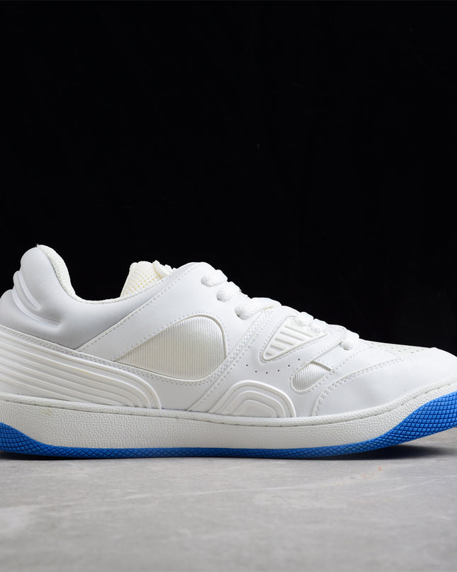 Gucci Screener White Sneaker with Blue Sole