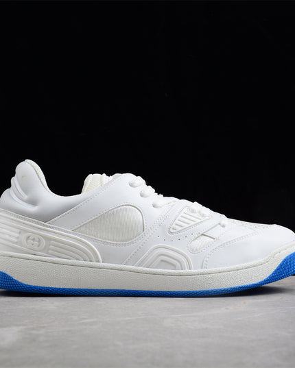 Gucci Screener White Sneaker with Blue Sole