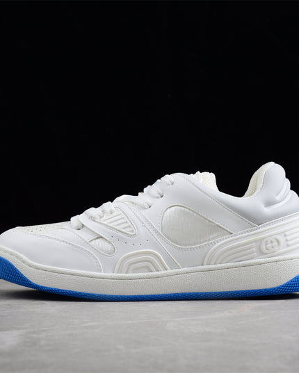 Gucci Screener White Sneaker with Blue Sole