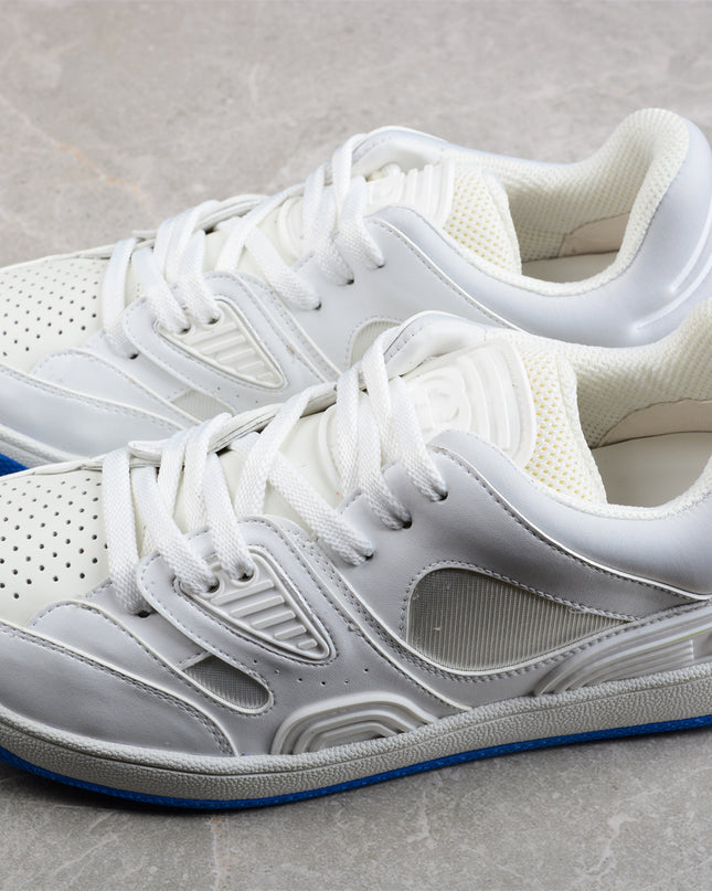 Gucci Screener White Sneaker with Blue Sole