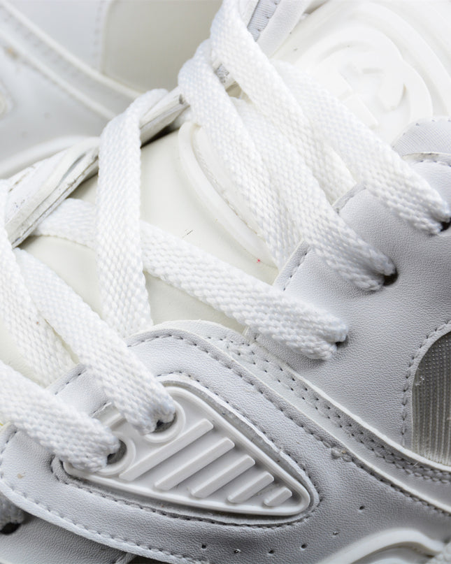 Gucci Screener White Sneaker with Blue Sole