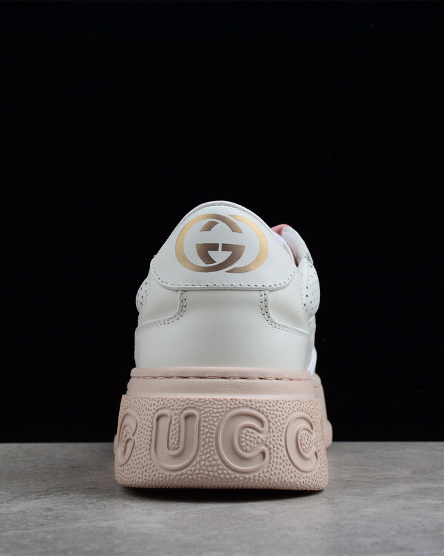 Gucci Screener White and Grey High-top Sneaker Sports Casual Shoe