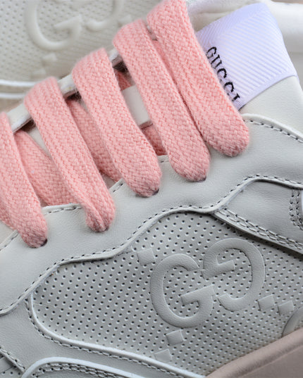 Gucci Screener White and Grey High-top Sneaker Sports Casual Shoe