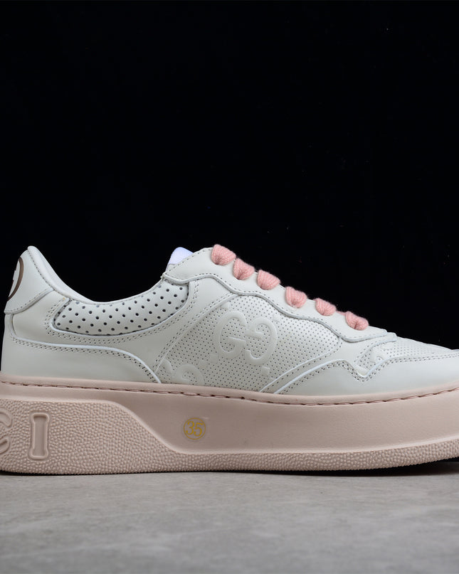 Gucci Screener White and Grey High-top Sneaker Sports Casual Shoe