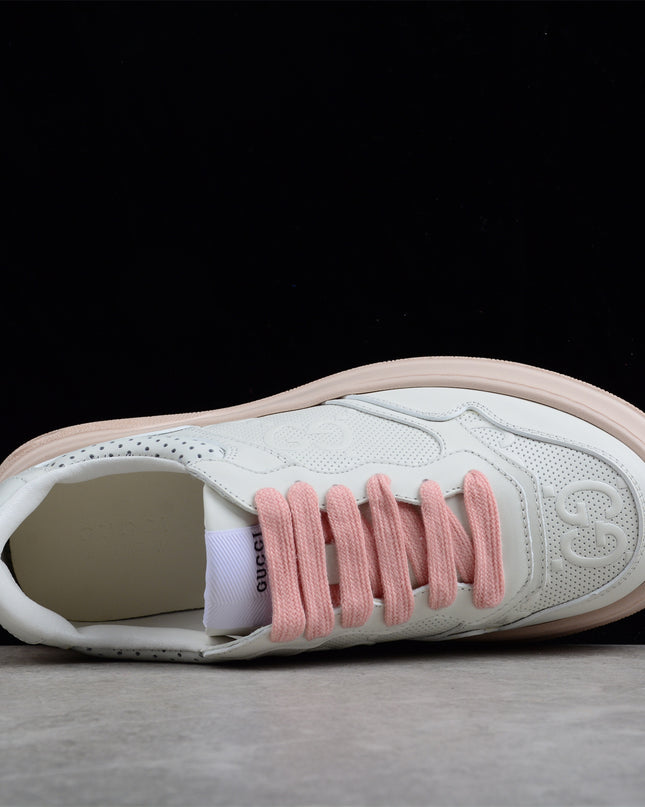 Gucci Screener White and Grey High-top Sneaker Sports Casual Shoe