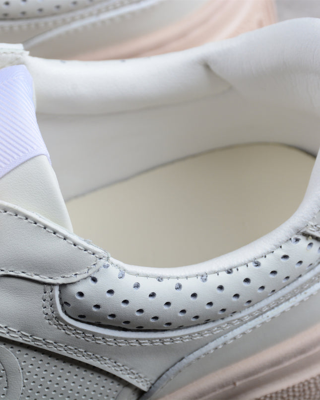 Gucci Screener White and Grey High-top Sneaker Sports Casual Shoe
