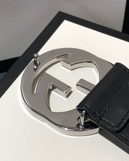 Gucci Signature Leather Belt 411924 – Interlocking G Buckle