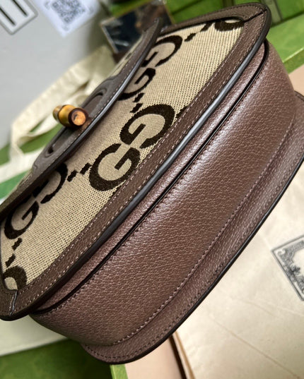 Gucci Small Jumbo Bag With Bamboo 675797