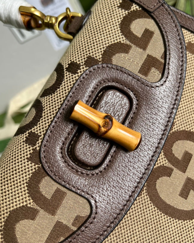 Gucci Small Jumbo Bag With Bamboo 675797