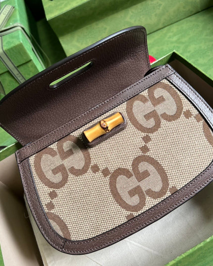 Gucci Small Jumbo Bag With Bamboo 675797