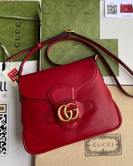 Gucci Small Messenger Bag 648934 – Red Leather