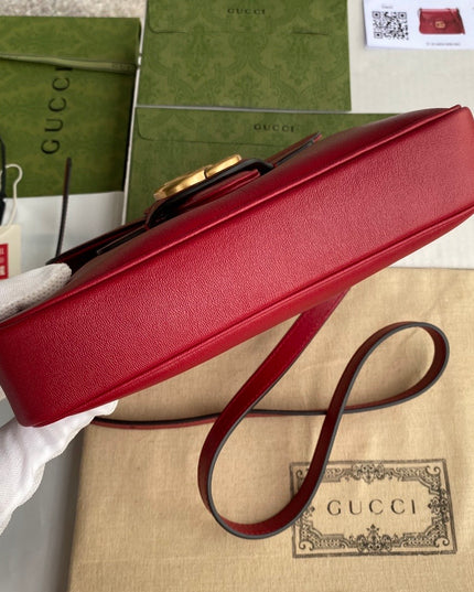 Gucci Small Messenger Bag 648934 – Red Leather