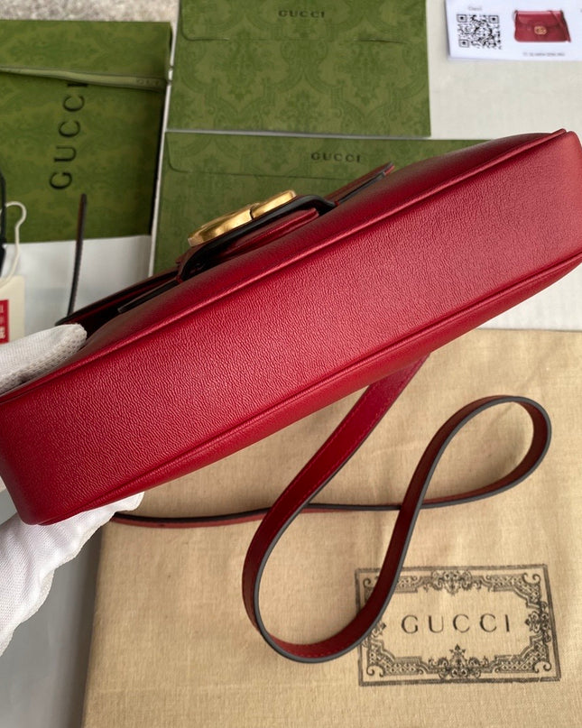 Gucci Small Messenger Bag 648934 – Red Leather