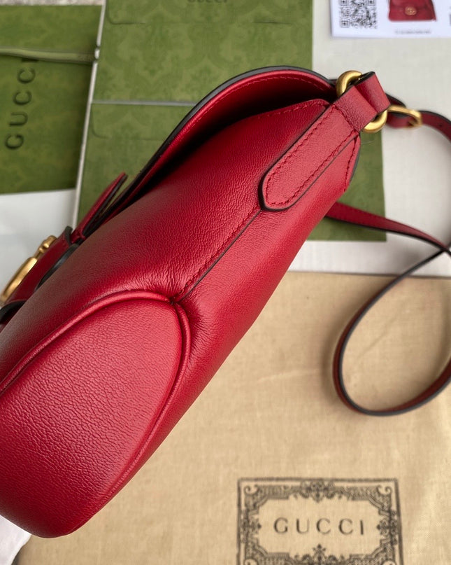 Gucci Small Messenger Bag 648934 – Red Leather