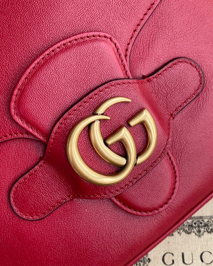 Gucci Small Messenger Bag 648934 – Red Leather
