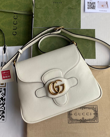 Gucci Small Messenger Bag With Double G 648934 - Cream