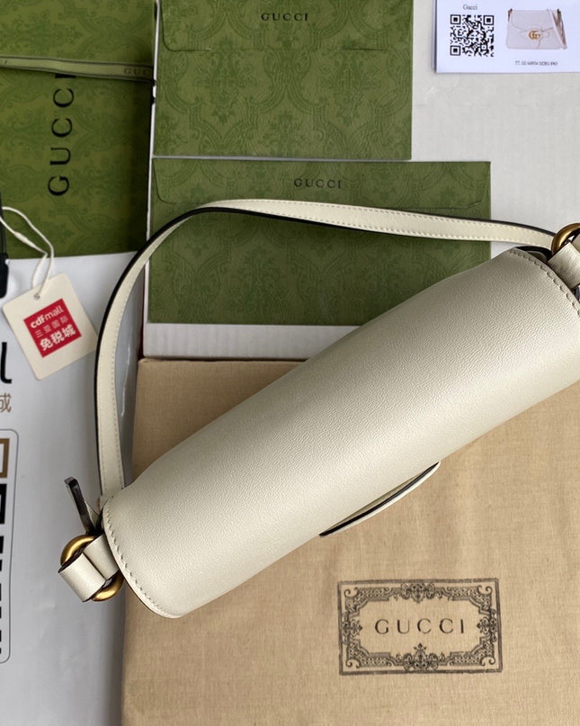 Gucci Small Messenger Bag With Double G 648934 - Cream