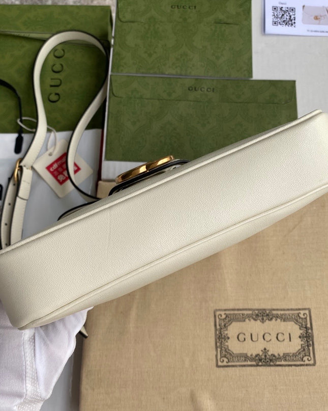 Gucci Small Messenger Bag With Double G 648934 - Cream