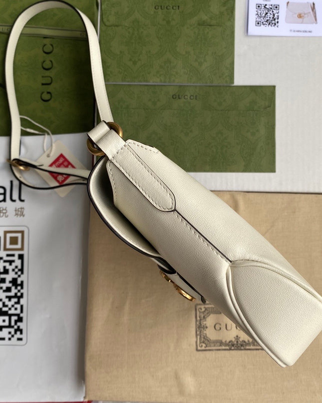 Gucci Small Messenger Bag With Double G 648934 - Cream