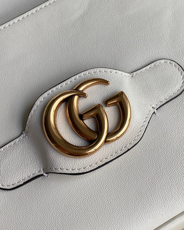 Gucci Small Messenger Bag With Double G 648934 - Cream