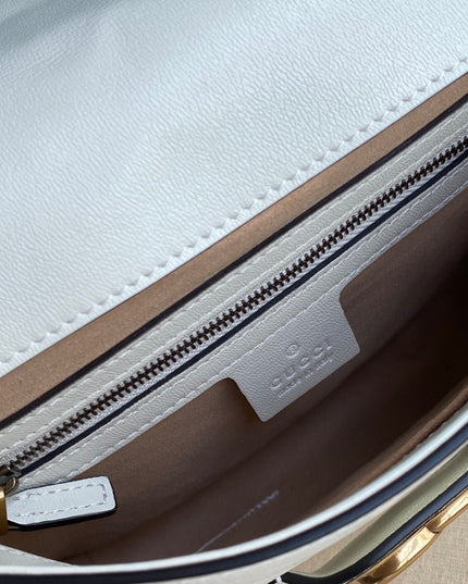 Gucci Small Messenger Bag With Double G 648934 - Cream