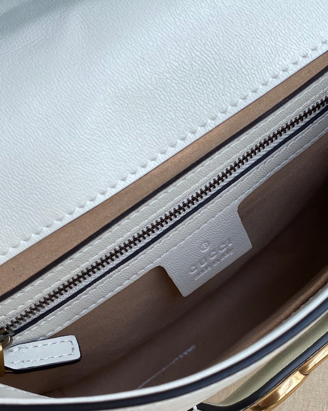 Gucci Small Messenger Bag With Double G 648934 - Cream