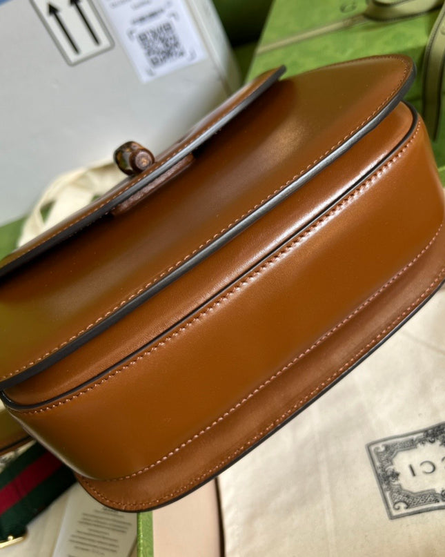 Gucci Small Top Handle Bag With Bamboo 675797