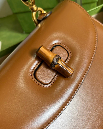 Gucci Small Top Handle Bag With Bamboo 675797