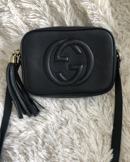 Gucci Soho Disco Bag – Black Leather with Tassel Zip