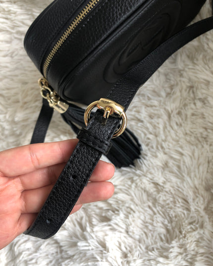 Gucci Soho Disco Bag – Black Leather with Tassel Zip