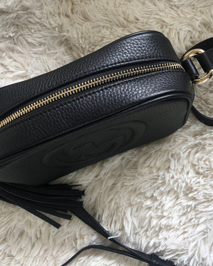 Gucci Soho Disco Bag – Black Leather with Tassel Zip
